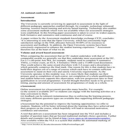 Al Nat Conf Assessment Topic