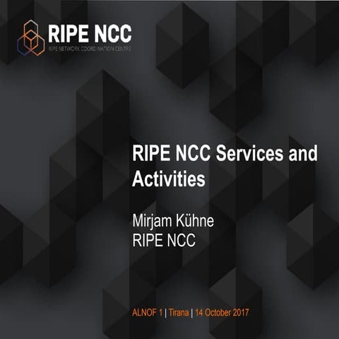 RIPE NCC Services and Activities