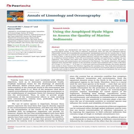 Annals of Limnology and Oceanography