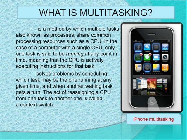 Multitasking