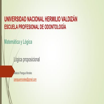 Lógica proposicional