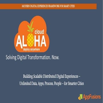 AlohaCloud for Smart Cities