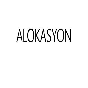 Alokasyon