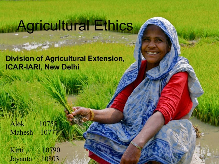 Agricultural Ethics