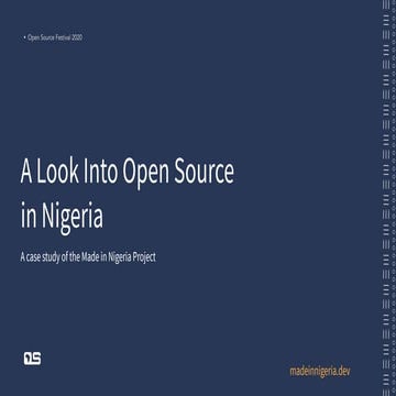 A look into open source in nigeria