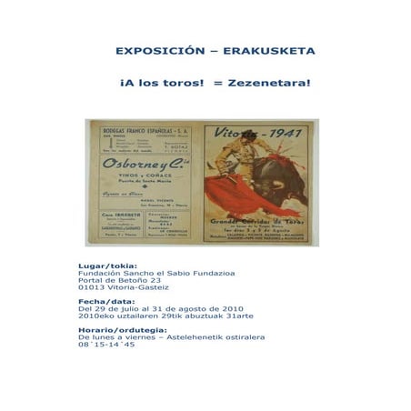 A los toros -  Zezenetara