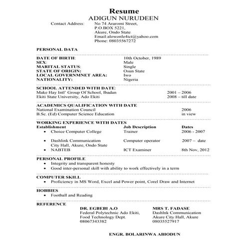 My CV | PDF