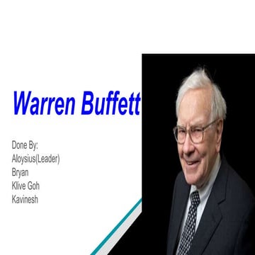 Warren buffett | PPTX