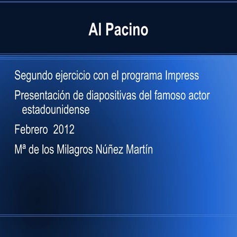 Alpacino mª m iagros núñez martín
