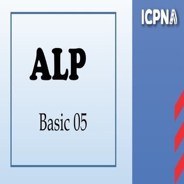 ALP Basic 05 Instrucciones para realizar trabajo | PPTX