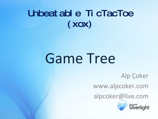 Game Tree ( Oyun Ağaçları )