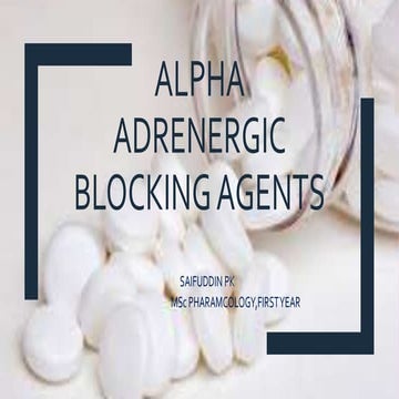 Alpha adrenergic blockers