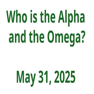 Who is the alpha and omega presentation editable | PPTX