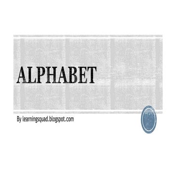 Alphabet (ppt)