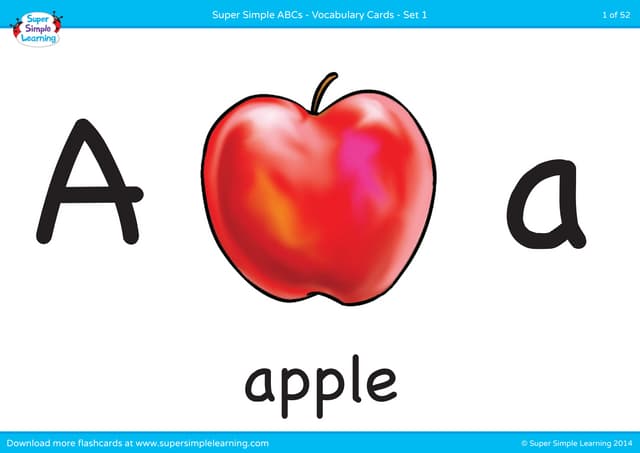 Alphabet vocabulary-flashcards-set-1