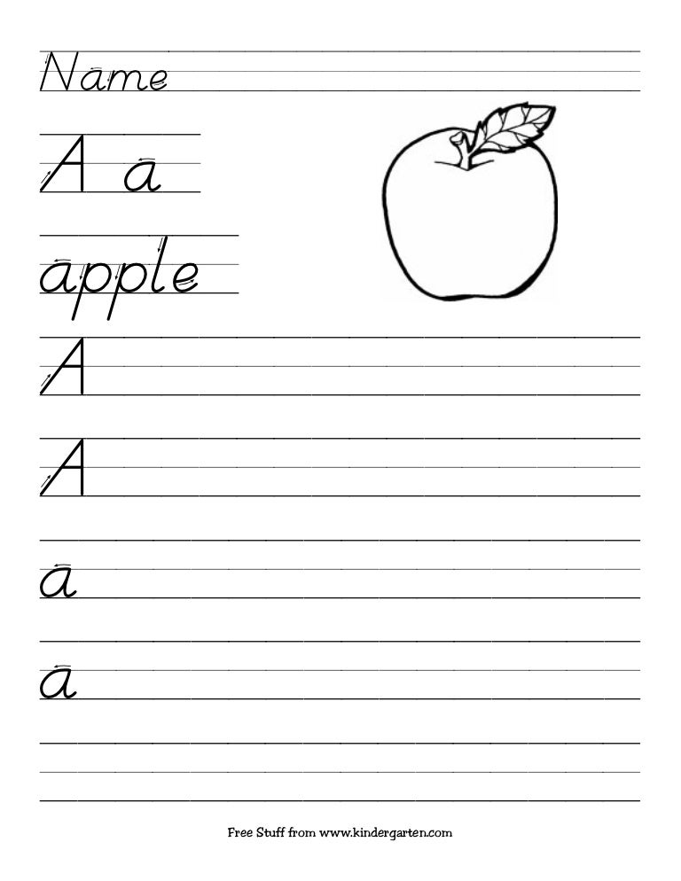 alphabet writing