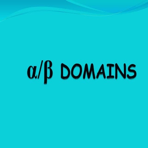 Alpha/beta domains