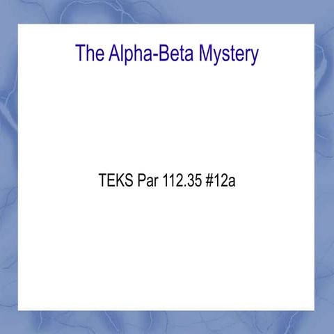 Alpha beta and gamma particles