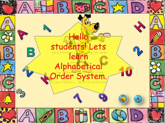 Alphabetical Order Book