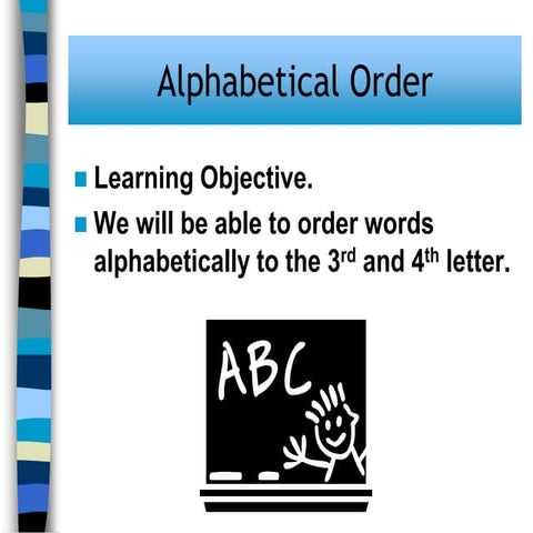 Alphabetical order