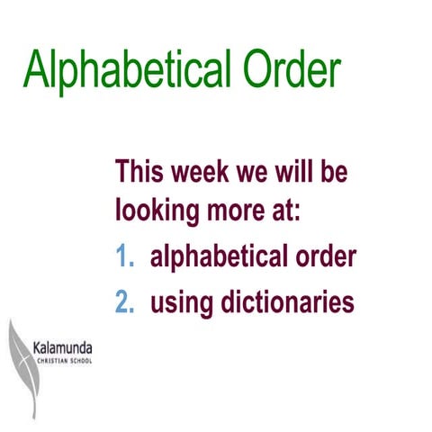 Alphabetical order 2 ppt tg 2012