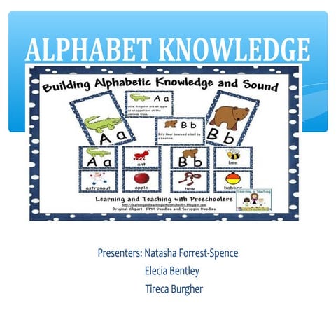 Alphabet knowledge presentation