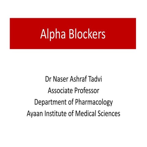 Alpha blockers