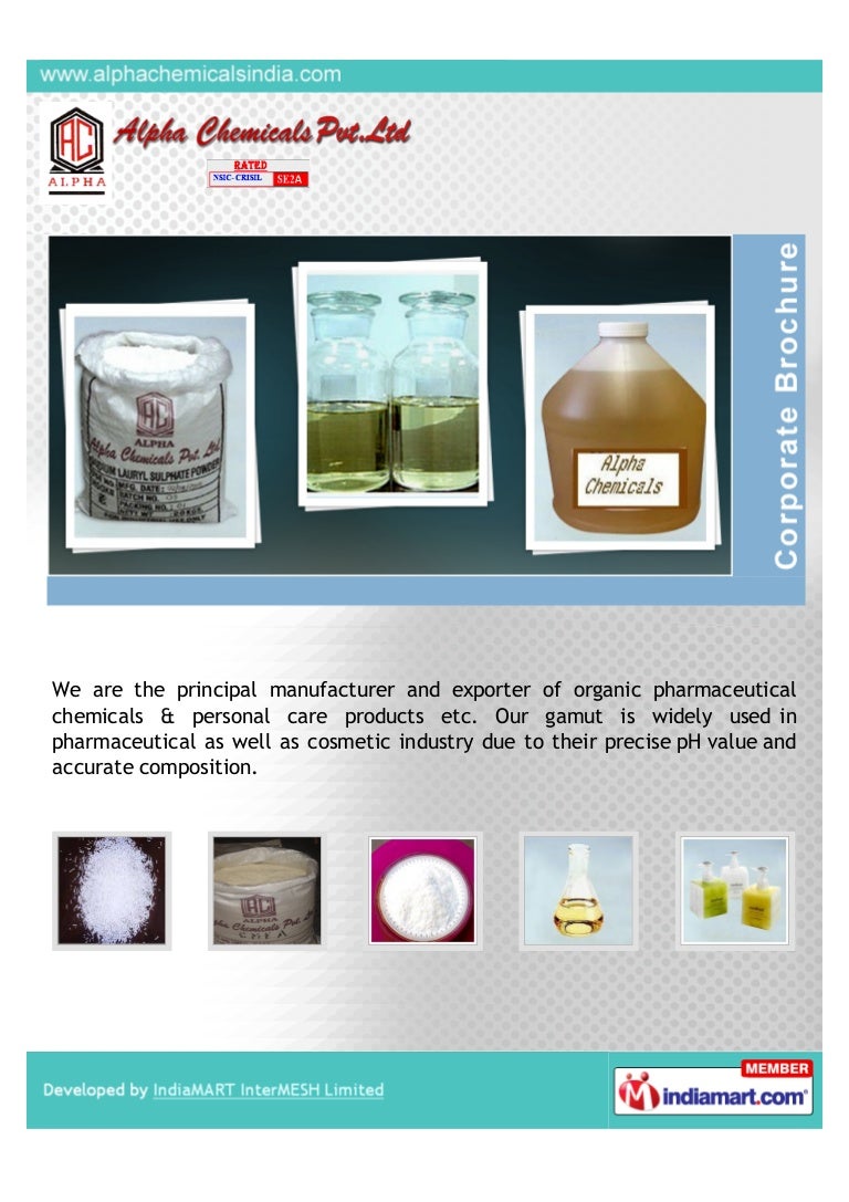 Alpha Chemicals Pvt. Ltd., Panvel, Fatty Alcohol Sulphate And Ether S…