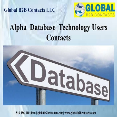 Ingres database technology users contacts | PPTX