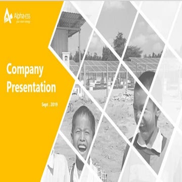 AlphaESS company presentation 2020