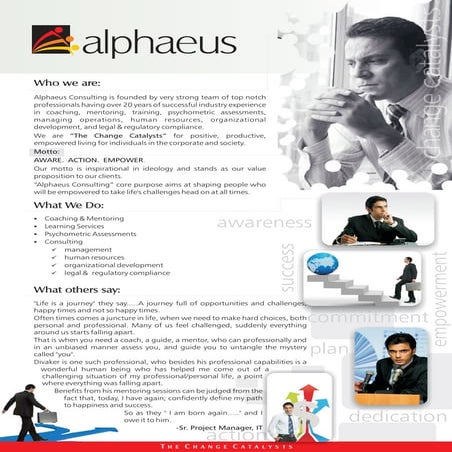 Alphaeus corporate brochure