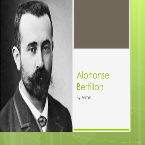 Alphonse bertillon