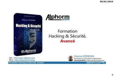 Alphorm.com Formation Hacking et Sécurité , avancé