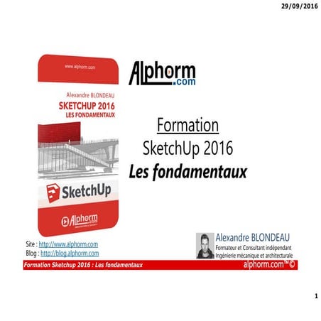 Alphorm.com Support de la Formation SketchUp , les fondamentaux | PDF
