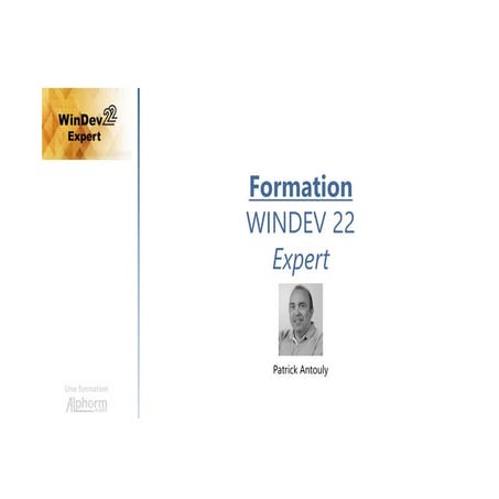 Alphorm.com Formation WinDev 22 - Expert