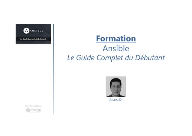 Alphorm.com Formation Ansible : Le Guide Complet du Débutant