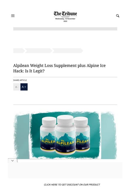 Excess Weight Loss Supplements