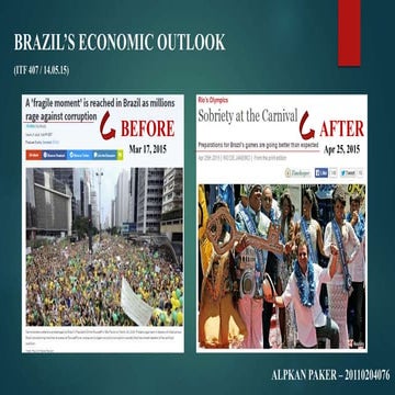 Brazil Economic Outlook (1st Quarter 2015) / Brief Presentation