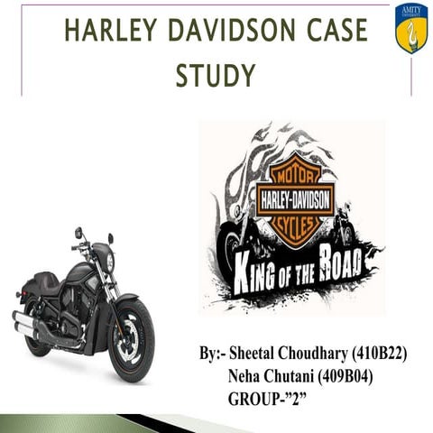 Presentation on Harley Davidson | PPTX