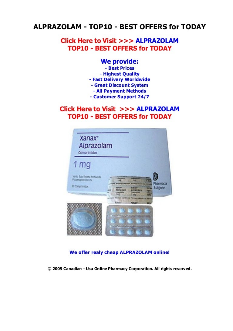 Alprazolam (xanax) 1mg Tablet