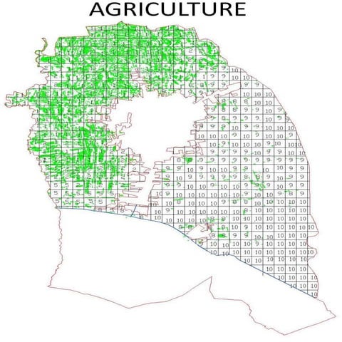 Al Ramtha city Jordan surface potential map