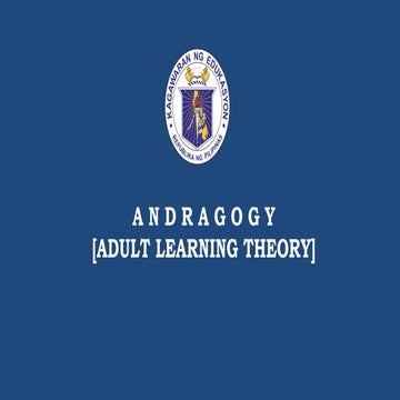 ALS Nabua West District-Angragogy, Adult Learning Thepry | PPTX