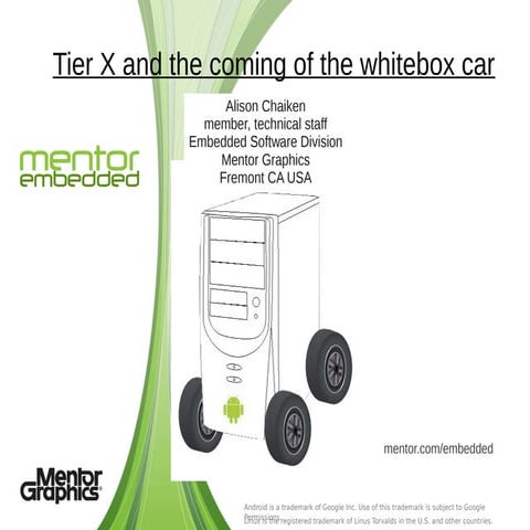 Tier X and the Coming of the Whitebox Car