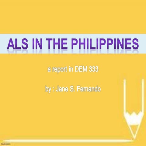 Alternative learning system in the philippines