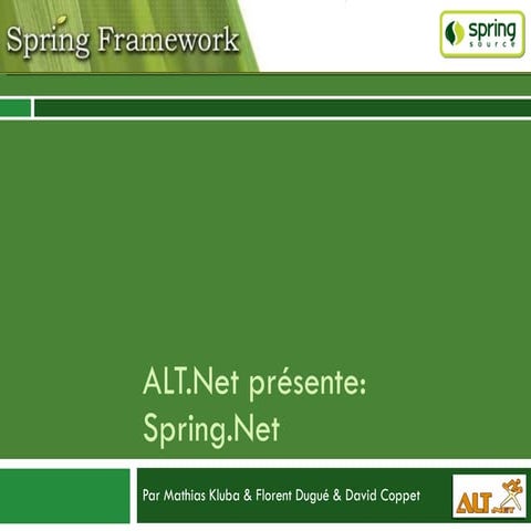 Alt.net spring.net