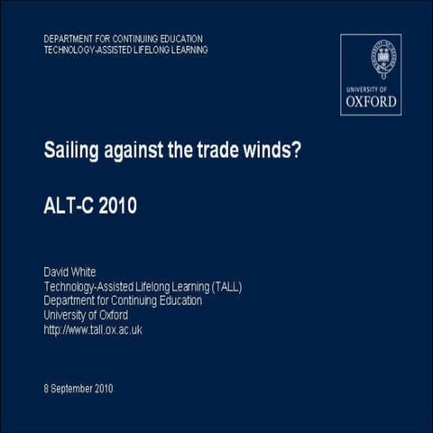 Sailing against the trade winds?
