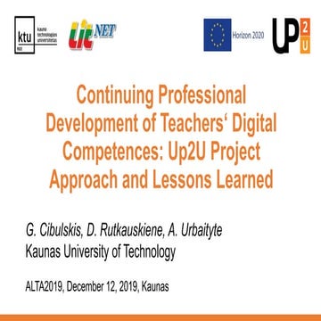 ALTA'19 plenary presentation by Gytis Cibulskis