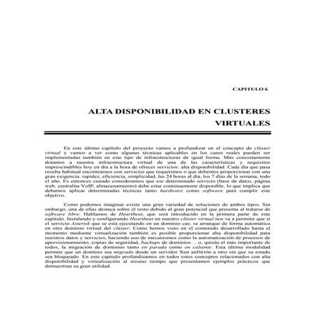 Alta disponibilidad en clusteres asterisk 