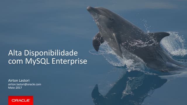 Alta disponibilidade com MySQL Enterprise | PDF