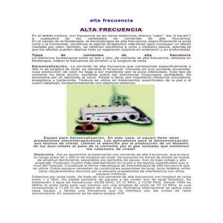 Alta frecuencia